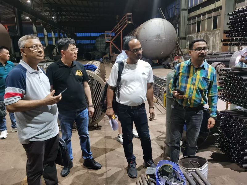 2025年8月20日，印度合作廠(chǎng)家到我司參觀(guān)